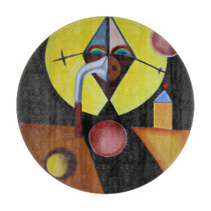 Der Pestarzt - Ölgemälde Schneidebrett