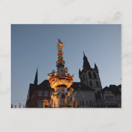 Der Petersbrunnen in Trier Postkarte