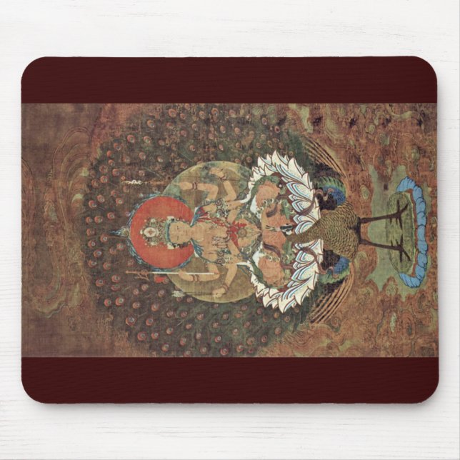 Der Pfau-König, Sanskrit: Mayuraraja Mousepad (Vorne)