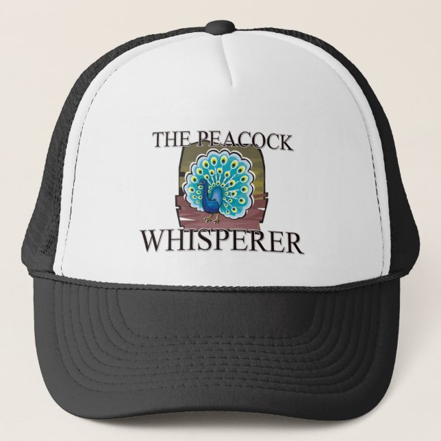 Der PfauWhisperer Truckerkappe (Vorderseite)