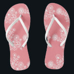 Der Pfirsich-Hochzeits-Empfang drehen Gast-Tanzen Flip Flops<br><div class="desc">Ein niedlicher Gastbevorzugungszusatz zu Ihrem Bestimmungsortstrand- oder Poolsidehochzeits-Empfang! Lassen Sie Ihre Damengäste die Nacht weg in diesen bequemen "Tanzenschuhen" tanzen umdrehen Reinfälle. Legen Sie die umgedrehtereinfälle in einen Korb neben dem Tanzboden. Beispielhintergrundfarbe wird in einem korallenroten Pfirsich gezeigt - Klicken "fertigt ihn" zur Änderungsfarbe besonders an. Ein schönes Blumenmuster, lässt...</div>