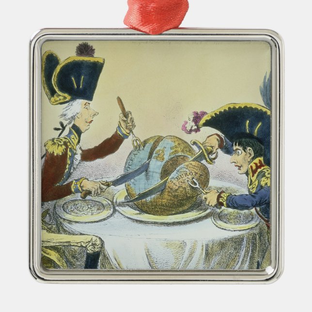 Der Pflaumenpudding in Gefahr, 1805 Silbernes Ornament (Vorne)