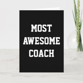 Der Phantastischste Coach, vielen Dank / Geburtsta Karte