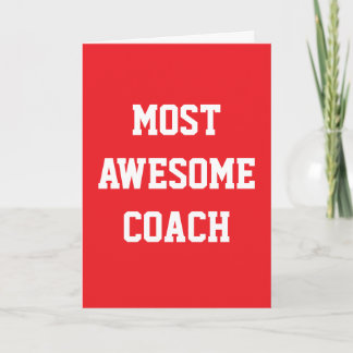 Der Phantastischste Coach, vielen Dank / Geburtsta Karte