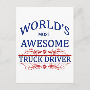 Der Phantastischste Lkw-Fahrer der Welt Postkarte
