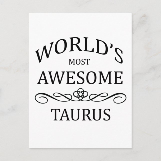 Der Phantastischste Taurus der Welt Postkarte (Vorderseite)
