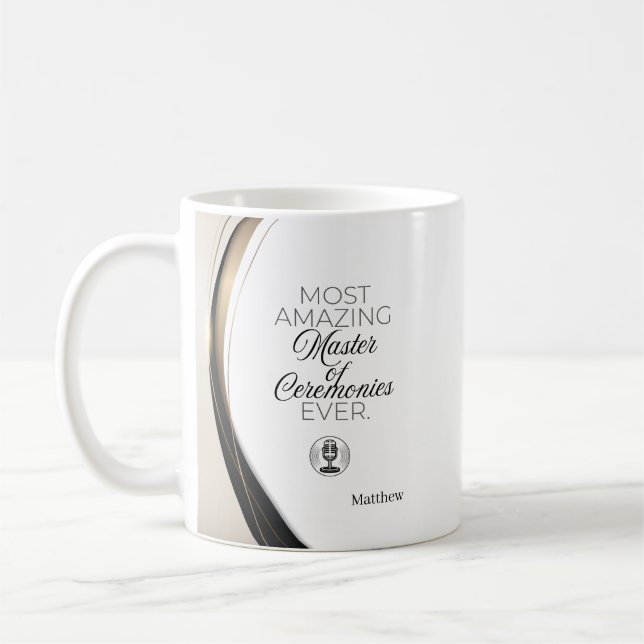 Der Phantastischste Zeremonienmeister Personalisie Kaffeetasse (Links)
