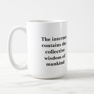 Der Philosoph des trockenen Witzes Kelch d.h. Kaffeetasse