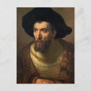 Der Philosoph Rembrandt barocke Porträtkunst Postkarte