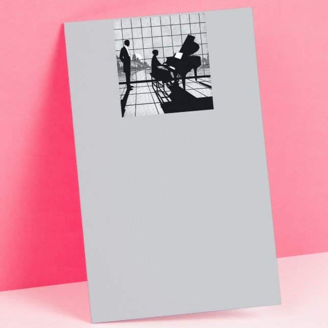 Der Pianist Briefpapier (Von Creator hochgeladen)