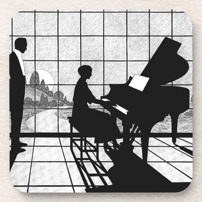 Der Pianist Getränkeuntersetzer (Vorderseite)