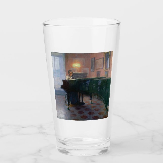 Der Pianist (Musikerin) Glas (Vorderseite)