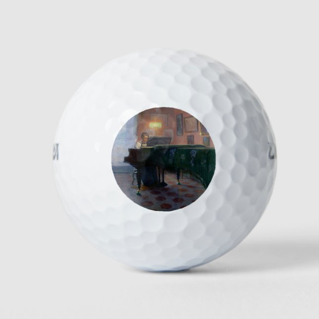 Der Pianist (Musikerin) Golfball (Vorderseite)