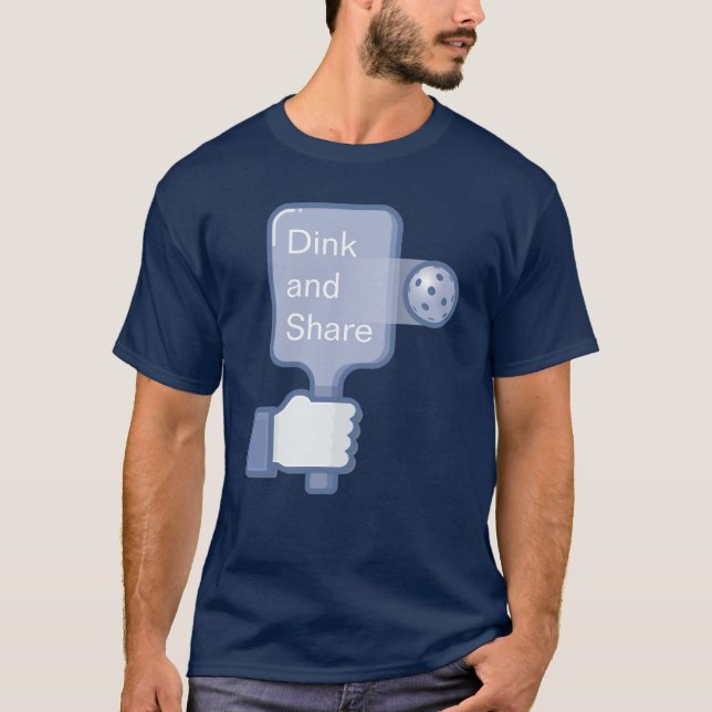 Der Pickleball der Männer T - Shirt: "Dink und T-Shirt (Vorderseite)