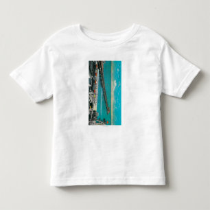 Der Pier und der Strand und das Long Beach Kleinkind T-shirt