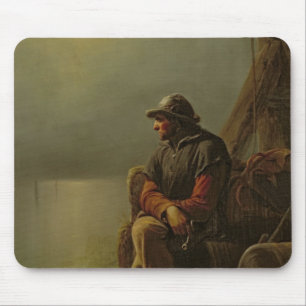 Der Pilot behält Uhr, 1851 Mousepad