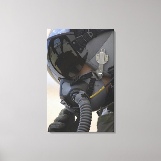 Der Pilot sitzt in seinem A-10-Thunderblitz II Leinwanddruck (Vorderseite)