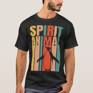 Der Pinguin ist mein Geist-Tier-Retro T-Shirt