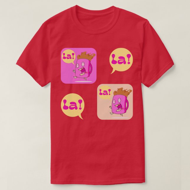 Der Pink Palace-Kaffee liebt die Arbeit T-Shirt (Design vorne)