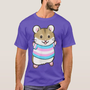 Der Pipelineakery Trans Pride Flag Hamster T-Shirt