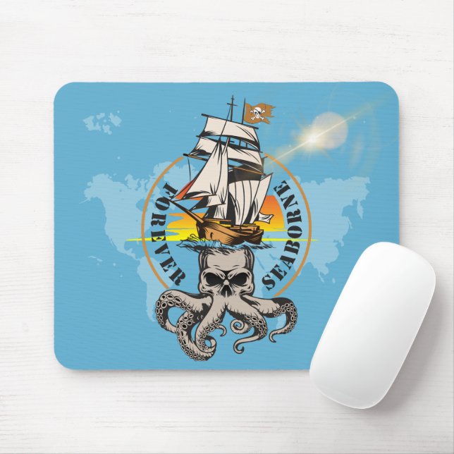 Der Pirat Seaborne | Mousepad (Mit Mouse)