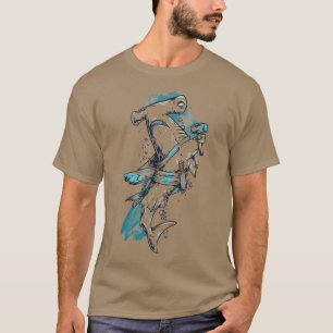 Der Piraten-Hammer-Kopf-Haifisch-T - Shirt der