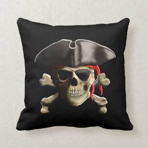 Der Piratenflagge-Piraten-Schädel Kissen