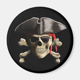Der Piratenflagge-Piraten-Schädel Magnet
