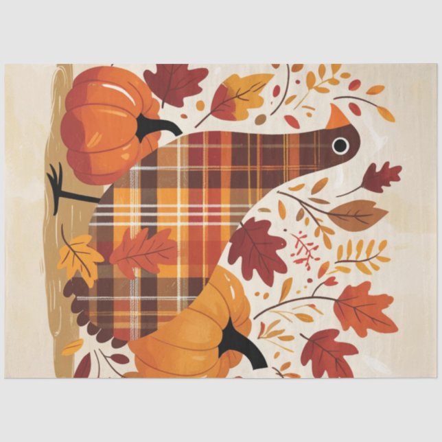 Der Plaid Turkey Waltz Seidenpapier (Vorderseite)