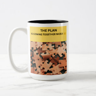 DER PLAN KOMMT SCHÖN ZUSAMMEN. 😏 ZWEIFARBIGE TASSE