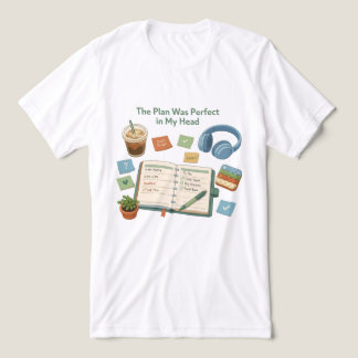 Der Plan war perfekt in meinem Kopf ADHD Schreibti Tri-Blend Shirt