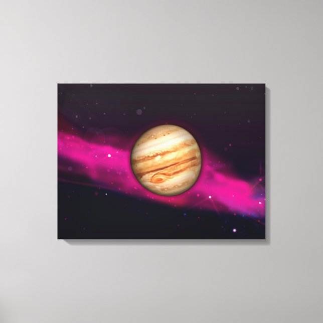 Der Planet Jupiter Leinwanddruck (Vorderseite)