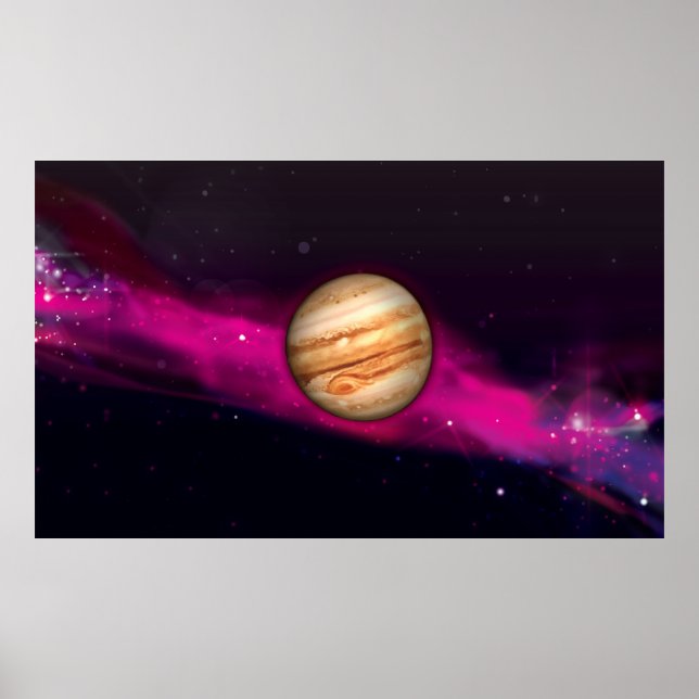Der Planet Jupiter Poster (Vorne)