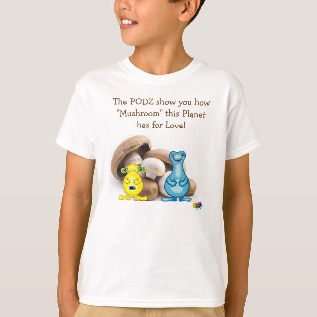 Der Planet PODZ™-T - Shirt "Liebe für den Planeten (Vorderseite)