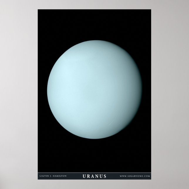 Der Planet Uranus Poster (Vorne)