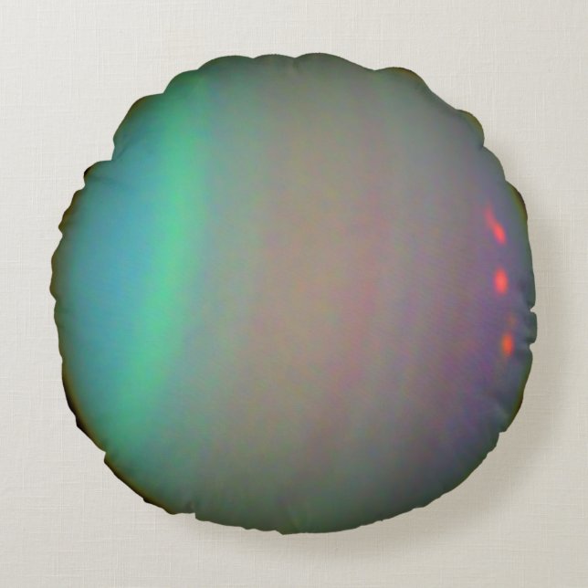 Der Planet Uranus Rundes Kissen (Vorderseite)