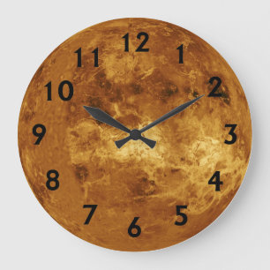 Der Planet Venus Große Wanduhr