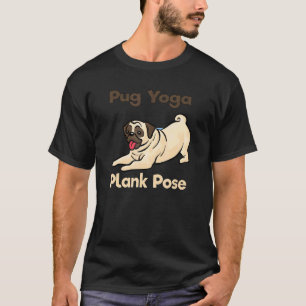 Der Plank Pose Pug Yoga Hund von DOTC T-Shirt