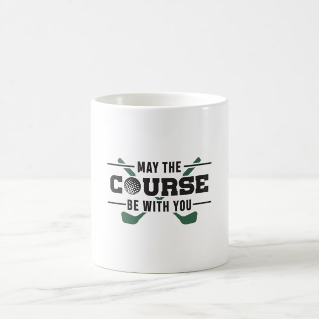 Der Platz ist mit Ihrem Golf Golfer Funny Geschenk Kaffeetasse (Mittel)
