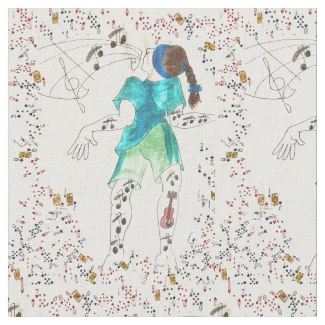 Der Platzhalter-Tanz Stoff (Nahaufnahme)