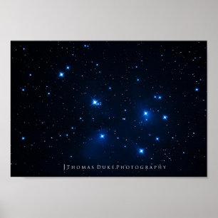 Der Pleiades-Star-Cluster Poster