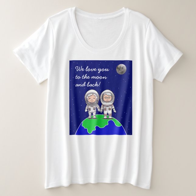 Der Plus-Größe-T - Shirt für Großeltern (Design vorne)
