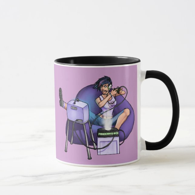 Der PMS Becher-Büchse der Pandora lila Tasse (Rechts)