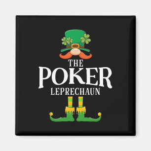 Der Poker Leprechaun St Patricks Day Matching Magnet