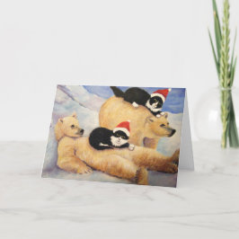 DER POLAR-AUSDRUCK FEIERTAGSKARTE