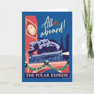 Der Polar Express - Alle auf dem Vormarsch! Feiertagskarte