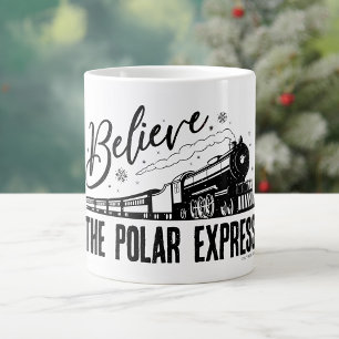Der Polar Express - Glaube Vintage Grafik Jumbo-Tasse