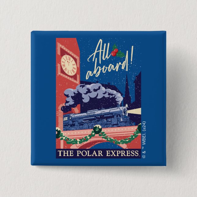 Der Polarexpress - Alle Aboard! Button (Vorderseite)