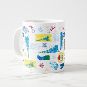 Der Polarexpress   Christmas Icon Muster Jumbo-Tasse