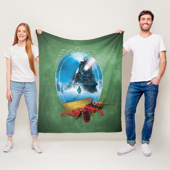 Der Polarexpress | Holiday Gerahmt Train Anreise Fleecedecke (Beispiel)